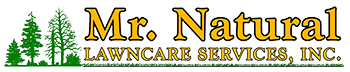 Mr. Natural lawn care logo